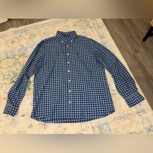 Men’s johnnie-O Blue Gingham Button-Down Shirt